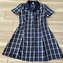[[[ご成約済み]]]　familiar　140 半袖ワンピース チェック柄 familiar チェック柄 半袖ワンピース 140 - メルカリ