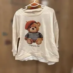 クマのイラスト トレーナー 90cm