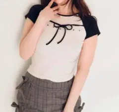 新品 andmary Alma ribbon Tシャツ トップス アルマリボン andmary Alma ribbon tops アンドマリー トップス - メルカリ