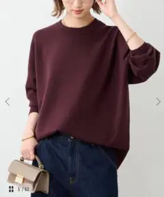 ボルドー ニット