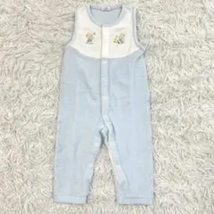 familiar ファミリア ロンパース 70〜85 ベビー服 くま ブルー