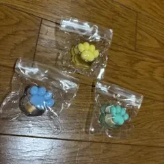 肉球 スクイーズ キーホルダー まとめ売り (3点)