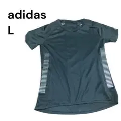 adidas 黒 Lサイズ トップス