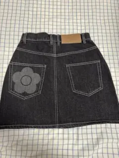 マリークヮント MARY QUANT ロゴデニムミニスカートmoussy