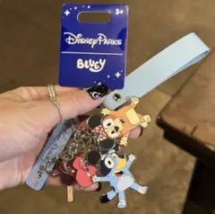 アメリカディズニー限定 ＊ BLUEY ブルーイ ビンゴ キーホルダー