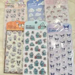 最安値！！　キャンドゥ　ぷくっとシール　サンリオキャラクターズ　6枚セット