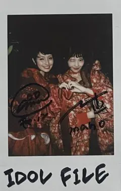 mahoさんとキャ・ノンさんの貴重なツーショットチェキ 【美品】