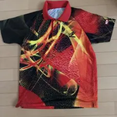 Nittaku 卓球 ポロシャツ レッド/オレンジ