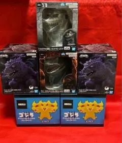 ゴジラ　メカゴジラルームライト　鎮座獣A2個　ソフビキングギドラ2個　まとめ売り