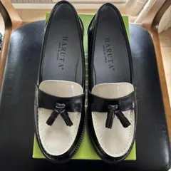 【試し履きのみ】ハルタ ローファー 白黒コンビ　未使用品