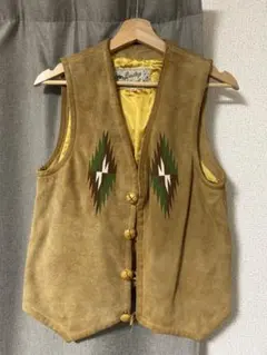 Bailey チマヨ オルテガ ネイティブ スウェード刺繍ベスト ビンテージ