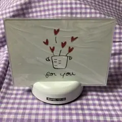 ハートの花メッセージカード スタンド付き新品　(風が吹いている) いきものがかり