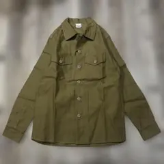 新品・HOUSTONのミリタリーシャツ・１４1/2(S)・定価4,900+税