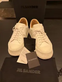 JIL SANDER レースアップ コンバットブーツ オフホワイト 43 JIL SANDER レースアップ コンバットブーツ オフホワイト 43 - メルカリ