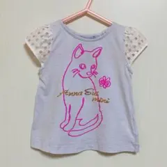 ANNA SUI mini アナスイミニ ねこTシャツ 90のサムネイル