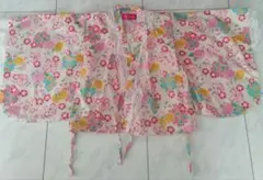 チャチャ☆様専用　花柄浴衣ドレスセット 110センチ