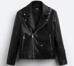 レザージャケット　レディース　ZARA