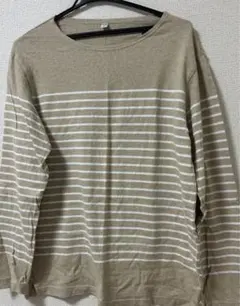 UNIQLO ボーダーロングシャツ