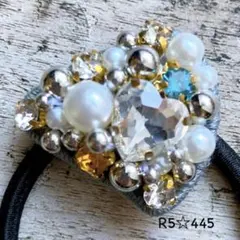 R5☆445ビーズ刺繍ハンドメイドヘアゴム