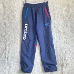 アンブロ UMBRO ウィンドブレーカー パンツ 裏地あり 紺 Lのサムネイル