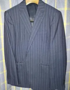 PERSON'S FOR MEN ネイビー ストライプ ビジネススーツ上下