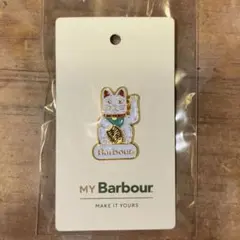 Barbour 招き猫 ピンバッジ