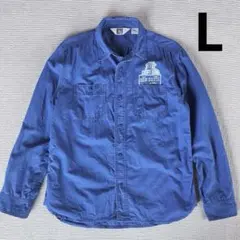BEN DAVIS ベンデイビス 長袖シャツ ワークシャツ L 麻混シャツ