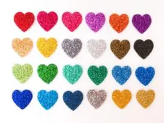 ラメ入りアイロンシート♡ハート15枚300円