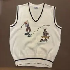 OTTIMO ゴルフウェア Vベスト 刺繍入り　韓国購入