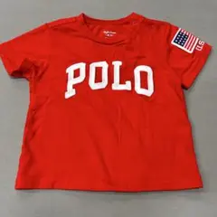 Ralph Lauren 赤 ポロシャツ 6M/70
