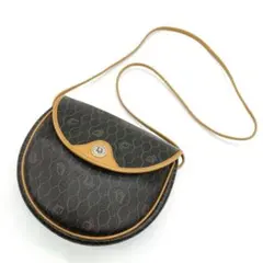 【Christian Dior】ショルダーバッグ　ハニカム柄　ロゴ金具　PVC