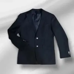 ユニクロ 紺ブレザー テーラードジャケット シングル 銀ボタン