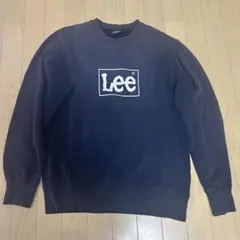 Lee ダークブルー ロゴプリント スウェット M