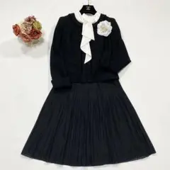美品 anysis セレモニースーツ ママ 入学式 卒園式 フォーマル 黒 S