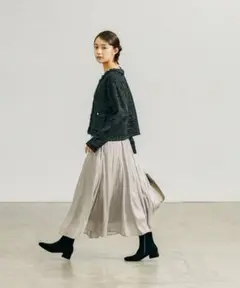 GLOBAL WORK エアリーリラックスシャイニースカート