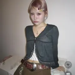 新品未使用 nugu haku リネンレースカーディガン