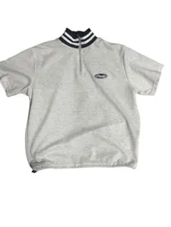 CHIP CLIP ハーフジップTシャツ グレー