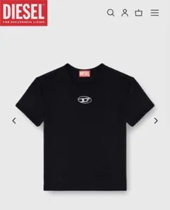 DIESEL ロゴ Tシャツ ブラック