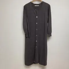 パラスパレス　綿麻素材　薄手　ニットロングカーディガンのサムネイル