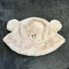 ディズニーミッキーバケハ　ベージュ