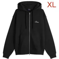 Dime CURSIVE SMALL LOGO ZIP HOODIEブラックXL