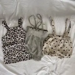ベビー 女の子 ワンピース ロンパース パンツ 80 まとめ売り