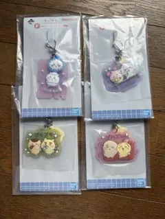 n*a様 一番くじ なんかほっこり ちいかわの湯 F賞 銭湯ラバーチャーム ４点