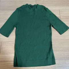 UNIQLO グリーン 半袖ニット