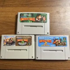 R*o様 【動作確認＆端子清掃済】スーファミ スーパードンキーコング 1・2・3