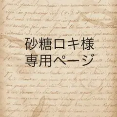 砂糖ロキ様　専用ページ