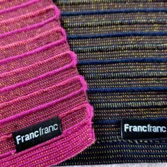 Francfranc ランチョンマット 2色4枚セット　ゴールドラメ糸のサムネイル