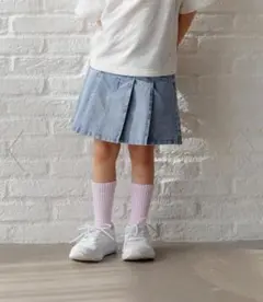 ☆新品☆グローバルワーク キッズ デニムプリーツスカート♪120cm