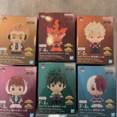 一番くじ　ヒロアカ　ソフビくちゅ　6種セミコンプリート