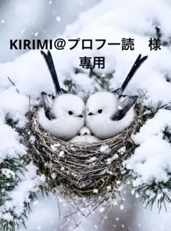 KIRIMI@プロフ一読　様　　専用